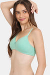 Rosaline Padded Non Wired Medium Coverage T-Shirt Bra - Neptune Green — thumbnail 3